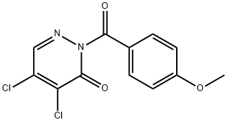 4,5-dichloro-2-(4-methoxybenzoyl)pyridazin-3-one 结构式