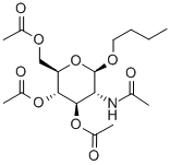 丁烷基-2-乙酰氨基-3,4,6-三-O-乙酰基-2-脱氧-Β-D-吡喃葡萄糖 结构式
