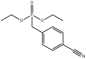 (4-氰基苄基)亚磷酸二乙酯 结构式