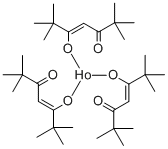三(2,2,6,6-四甲基-3,5-庚二酮酸)钬 结构式