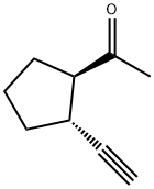 Ethanone,1-(2-ethynylcyclopentyl)-,trans- 结构式