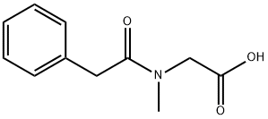 2-[Methyl(2-phenylacetyl)amino]acetic acid 结构式