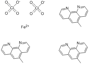 5-METHYL-1,10-PHENANTHROLINE FERROUS PERCHLORATE 结构式