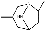 1,8-Diazabicyclo[3.2.1]octane,  7,7-dimethyl-3-methylene- 结构式