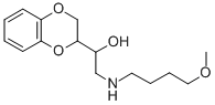 α-[[(4-Methoxybutyl)amino]methyl]-1,4-benzodioxane-2-methanol 结构式