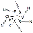 potassium hexathiocyanatochromate(III) 结构式