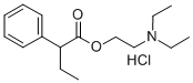 2-(二乙氨基)乙基2-苯基丁酸盐酸盐 结构式