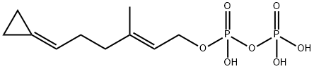 6-cyclopropylidene-3-methyl-2-hexen-1-yl pyrophosphate 结构式