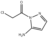 1H-Pyrazol-5-amine, 1-(chloroacetyl)- (9CI) 结构式