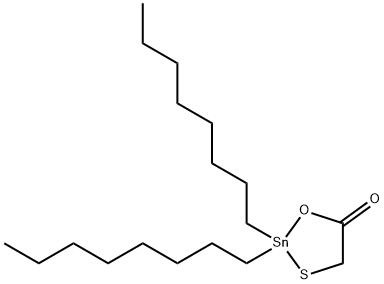 2,2-DIOCTYL-1,3,2-OXATHIASTANNOLAN-5-ONE 结构式