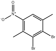 2,3-二溴-1,4-二甲基-5-硝基苯 结构式