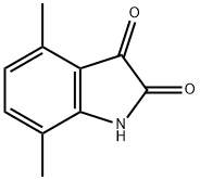 4,7-二甲基吲哚啉-2,3-二酮 结构式