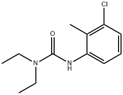 3-(3-Chloro-2-methylphenyl)-1,1-diethylurea 结构式
