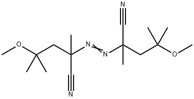 2,2'-偶氮雙(4-甲氧-2,4-二甲基戊腈) 结构式