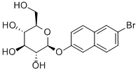 6-溴-2-萘基-Β-D-吡喃葡糖苷 结构式