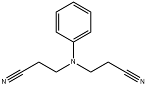 N,N-二氰乙基苯胺 结构式