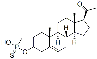 pregnenolone-3-O-methylthiophosphonate 结构式