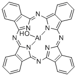 (SP-5-12)-羟基[29H,31H-酞菁根合-ΚN29,ΚN30,ΚN31,ΚN32]-铝 结构式