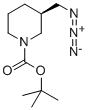 (R)-tert-butyl 3-(azidomethyl)piperidine-1-carboxylate
 结构式