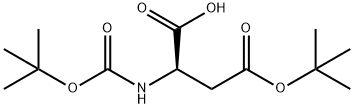 (R)-4-(叔丁氧基)-2 - ((叔丁氧基羰基)氨基)-4-氧代丁酸 结构式