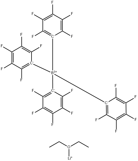 四(五氟苯基)硼化锂乙醚共聚物 结构式