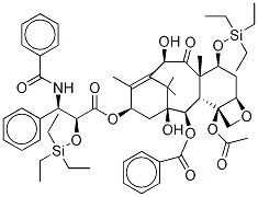 2',7-Bis-O-(Triethylsilyl) 10-Desacetyl Paclitaxel 结构式