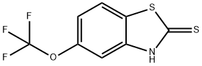 2-MERCAPTO-5-TRIFLUOROMETHOXYBENZOTHIAZOLE 结构式