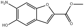 2-Benzofurancarboxylicacid,6-amino-5-hydroxy-,methylester(9CI) 结构式