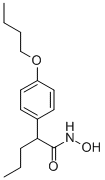 2-(p-Butoxyphenyl)valerohydroxamic acid 结构式