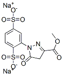 1H-Pyrazole-3-carboxylic acid, 1-(2,5-disulfophenyl) -4,5-dihydro-5-oxo, 3-methyl ester, disodium salt 结构式