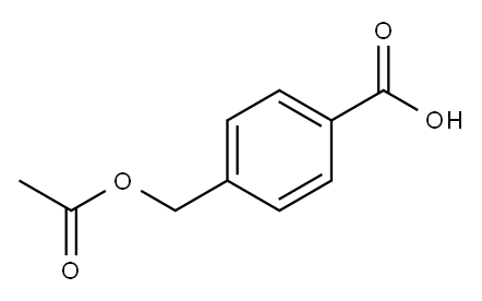 4-(乙酰氧甲基)苯甲酸 结构式
