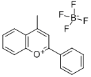 四氟硼酸4-甲基-2-苯基-1-苯并吡喃鎓 结构式