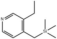 Pyridine, 3-ethyl-4-[(trimethylsilyl)methyl]- (9CI) 结构式