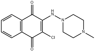 2-chloro-3-[(4-methylpiperazin-1-yl)amino]naphthalene-1,4-dione 结构式