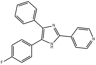 2-(4'-PYRIDINYL)-4-(4'-FLUOROPHENYL)-5-PHENYLIMIDAZOLE 结构式