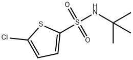 5-氯-2-噻吩叔丁基磺酰胺 结构式