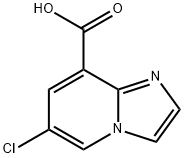 6-氯咪唑并[1,2-A]吡啶-8-甲酸 结构式