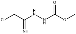 2-(2-氯-1-亚乙基)酰肼甲酸甲酯 结构式