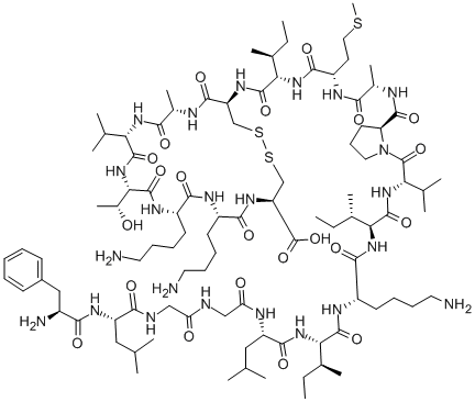 牛蛙皮肤抗菌肽 结构式