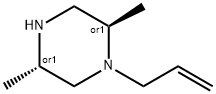 (±)-反-1-烯丙基-2,5-二甲基哌嗪 结构式