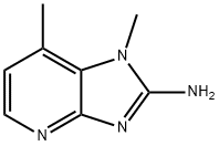 2-AMINO-1,7-DIMETHYLIMIDAZO(4,5-B)PYRIDINE 结构式