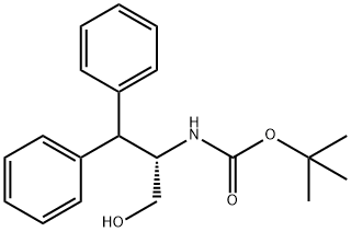 N-叔丁氧羰基-3-苯基-L-苯丙氨醇 结构式