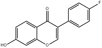 3-(4-氟苯基)-7-羟基-4H-色烯-4-酮 结构式