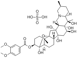 硫酸藜芦碱 结构式