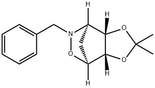 (3AS,4S,7R,7AS)4,7-亚甲基-4H- 1,3 – 二氧碳基[4,5 -D] [1,2]恶嗪,四氢- 2,2 -二甲基- 6-(苄基) 结构式