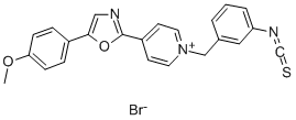 N-(3-ISOTHIOCYANATOBENZYL)-4-[5-(4-METHOXYPHENYL)-2-OXAZOLYL]PYRIDINIUM BROMIDE 结构式