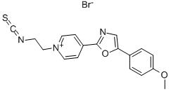 1-(2-异硫氰基乙基)-4-[5-(4-甲氧基苯基)-2-噁唑]溴化吡啶 结构式