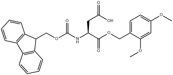 FMOC-ASP-ODMB 结构式