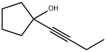 1-(1-丁炔)环戊醇 结构式