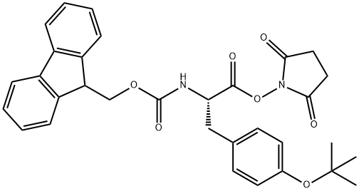 FMOC-O-BUTYL-L-TYROSINE N-HYDROXYSUCCINIMIDE ESTER 结构式